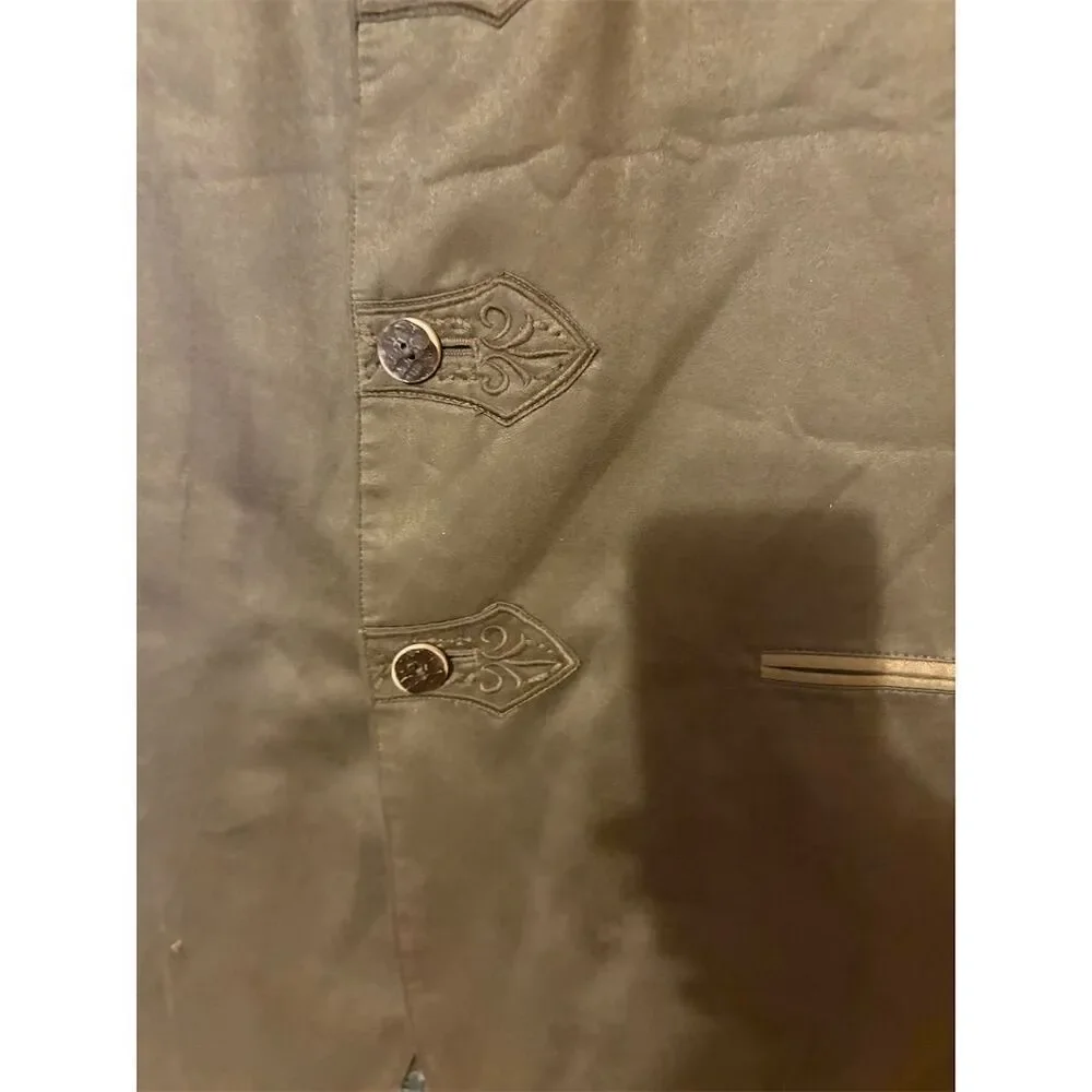 Landhaus Men's Brown Microfibre Blazer Jacket Size 48 Casual